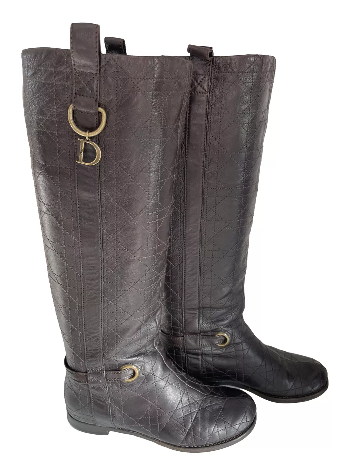 Bottes Christian Dior Cannage taille 36,5