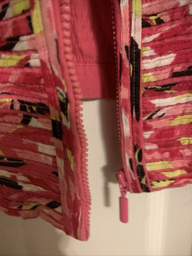 PL Laura Ashley Colorful pink front zip jacket with front pockets - Picture 3 of 7