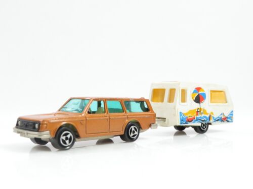 Majorette 1:60 Volvo DL con caravana *Vintage #8724