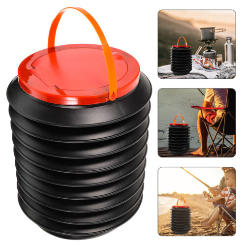 Folding Trash Can Collapsible Bucket Water Container Outdoor Large Capacity - Picture 4 of 12