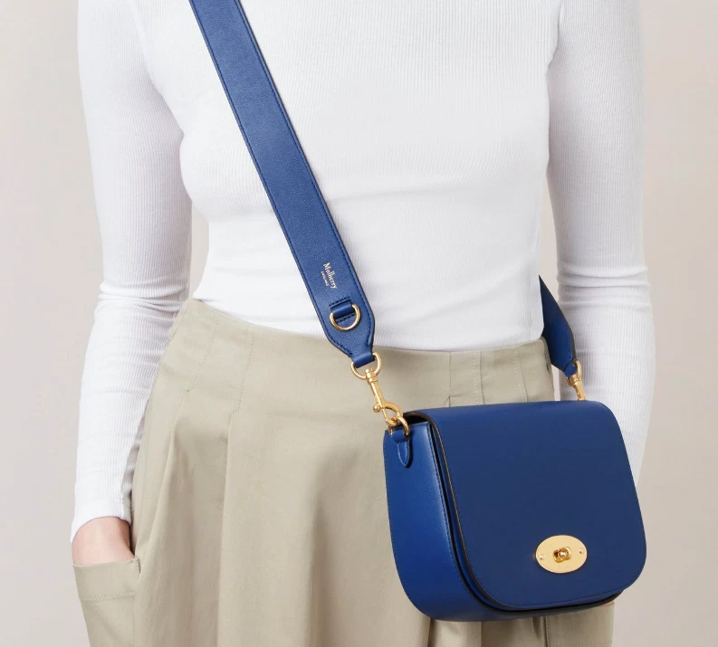 Mulberry Small Darley Classic Grain Leather Satchel Bag Pigment