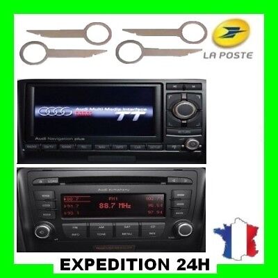 Cles demontage Autoradio Audi TT Navigation plus RNS-E RNS E
