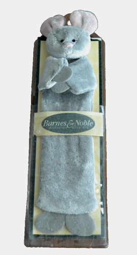 Barnes & Noble 8” Plush Bookmark MOUSE Open Arms Book Hugger by Russ Berrie NOS