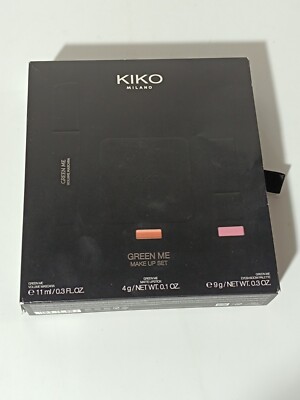 KIKO Milano Green Me Make Up Set Lidchatten, Wimperntusche & Lippenstift