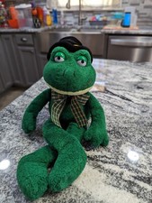 Vintage Russ Fergie The Frog Plush Stuffed Frog