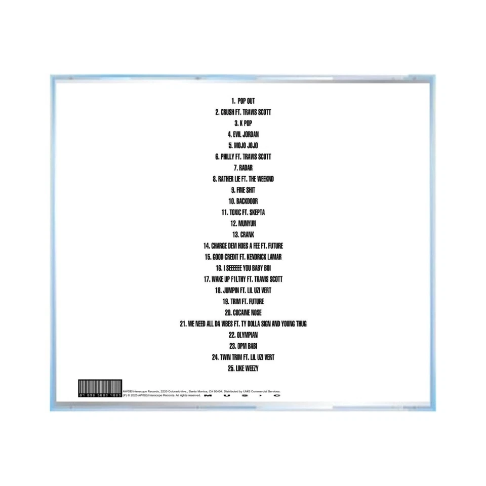 I AM MUSIC - PLAYBOI CARTI CD - 25 SONGS Foto 2 de 4