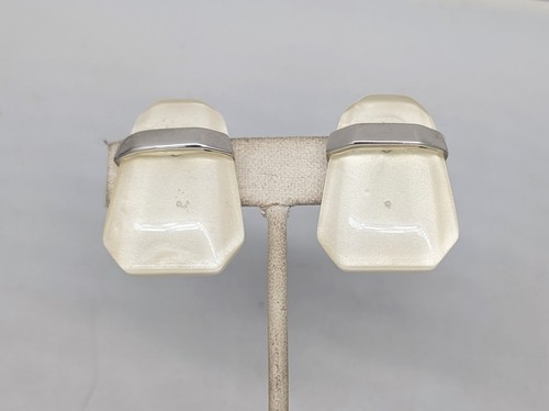 Vintage Kunio Matsumoto for Trifari Modernist Runway Statement Clip Earrings - Picture 6 of 9