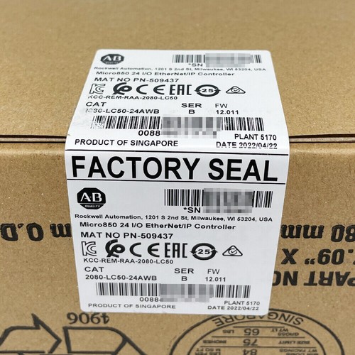 2080-LC50-24AWB Allen-Bradley Micro850 24 I/O EtherNet Controller NEW IN BOX - Picture 3 of 6
