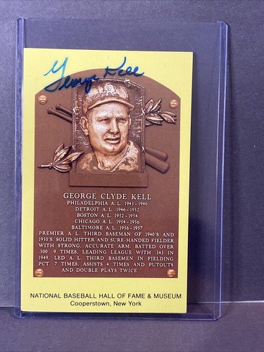 1964 George Kell Tiger Firmado Autografiado Salón de la Fama del Béisbol Salón de la Fama BB166 - Imagen 2 de 9