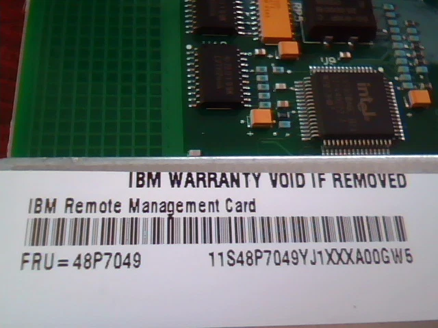IBM C9520DB C9520 - Remote Management Card 48P7049 - Image 3 of 4