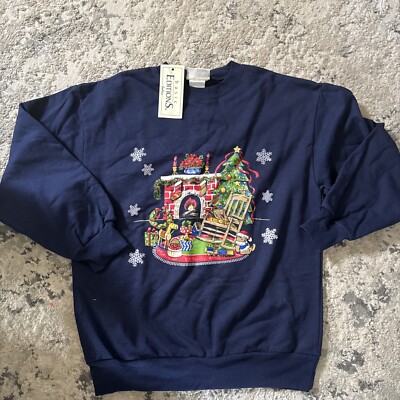 Basic Editions Kmart Women's Med VTG Sweatshirt Christmas