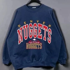 Vintage Denver Nuggets Team Sweatshirt Retro Unisex Men Women S-5XL