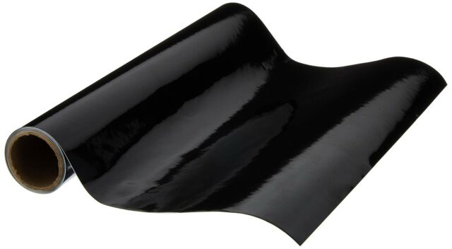 ORACAL 651 Black Matte Self-Adhesive Craft Vinyl 12 x 6ft Roll Including Roll of Clear Transfer Paper
