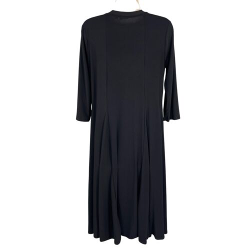 Midi Dress Woman SP Black Witchy Goth Party Versatile Stretchy Fit & Flare Fairy - Picture 2 of 12