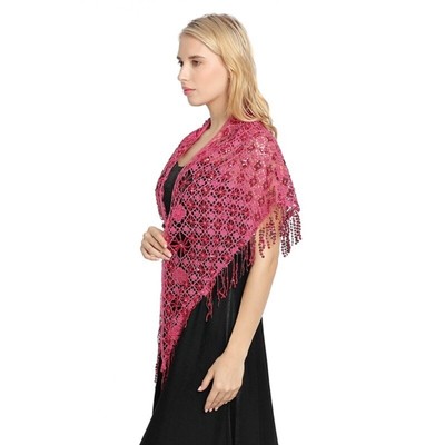 Delicate Sequins Embellished Wrap For Wedding Reception Party Accessories