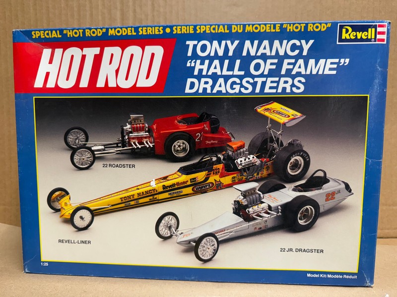 Revell 7502 1/25 Scale Tony Nancy Hall of Fame Dragsters Set Model Kits HOT ROD
