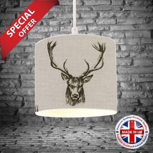 stag head table lamp