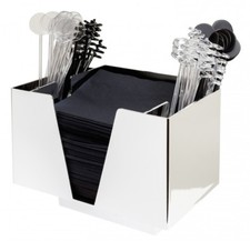 Chrome Plated Bar Caddy, 3 Part Bar Organiser, Cocktail Accessories,Storage Unit