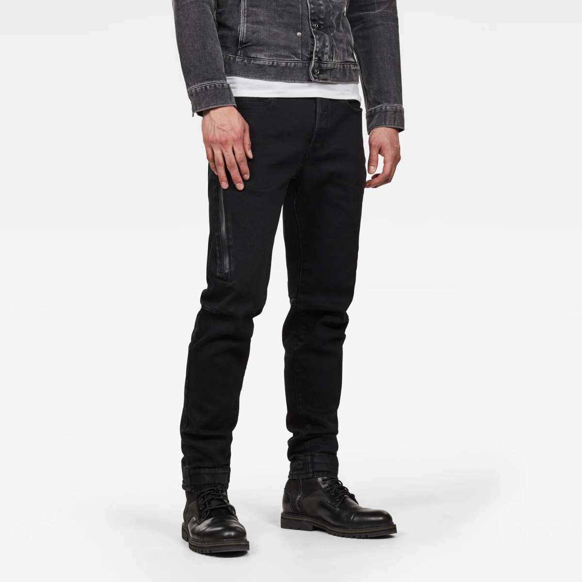 G-Star Jeans CITISHIELD 3D SLIM TAPERED Jet Black Water Protected 