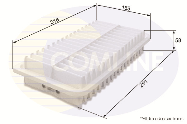 COMLINE CTY12250 Air Filter for TOYOTA