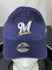 Youth Milwaukee Brewers 9TWENTY New Era Adjustable Hat, New With Tags