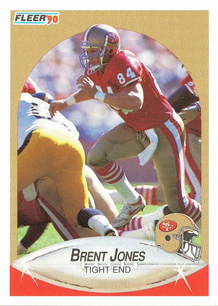 FLEER-UPDATE Brent Jones RC 49ERS STEELERS Santa Clara