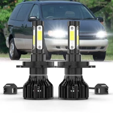 H4 9003 LED Headlight Bulbs Hi Low Beam 6000K White For 1998-2003 Toyota Sienna