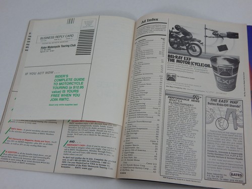 Sept 1984 RIDER Magazine Motorcycle Motorcycling SUPER SPORT TOURING Big Bikes + - Picture 10 of 12