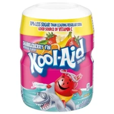 Kool-Aid SHARKLEBERRY FIN Mix Drink Mix, Makes 8 Quarts, 19 Oz