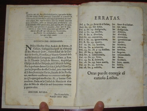 1734, RARE EO, ESPAGNE, CATALAYUD, Sentencias varias, sacradas de los Prophetas - Foto 12 di 12
