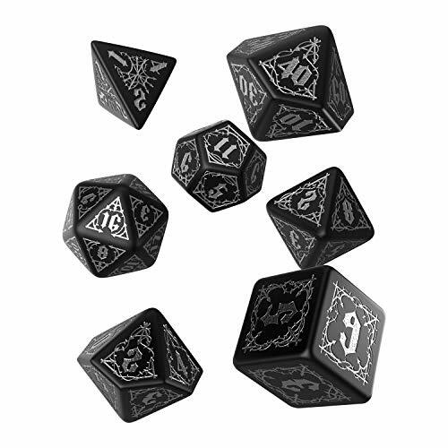 Thumbnail - Q-workshop Bloodsucker Black & Silver Dice Set (7)