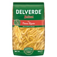 Delverde Penne Rigate Pasta Semola Selezionata Di Grano Duro 1000G