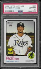 2022 Topps Heritage #347 Wander Franco PSA 10 GEM MINT **LOW POPULATION**