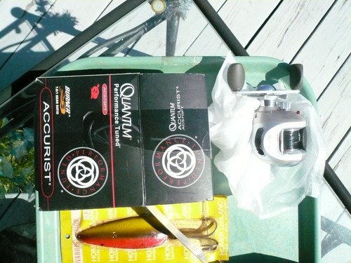 QUANTUM ACCURIST BURNER 5 BB FLIP SWITCH AC570PT , 7.0:1 GEAR RAT, MINT ORIG BOX
