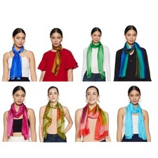Women's 100 Silk Scarf Long Lightweight Sunscreen Shawl Wrap Scarves