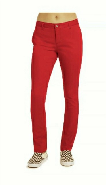 Red Stretch SKINNY Ankle Pants 
