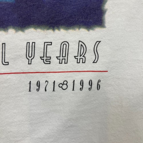 Vintage 1996 Walt Disney World Tee Mens XL White Single Stitch 25 Years T Shirt - Foto 5 di 11