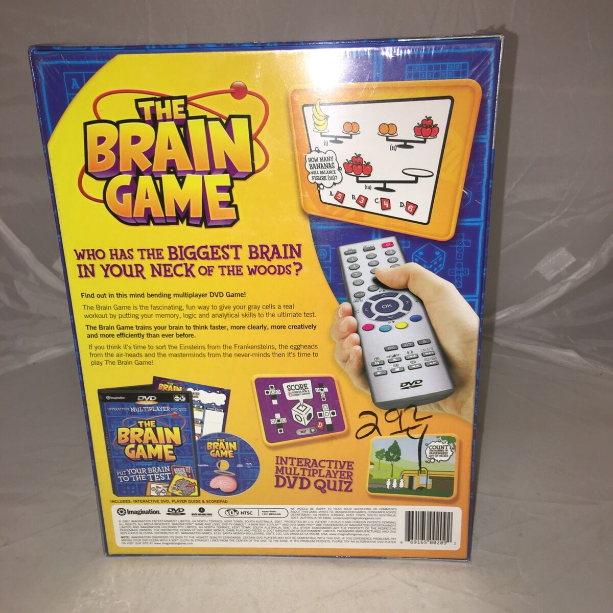 THE BRAIN GAME INTERACTIVE MULTIPLAYER DVD QUIZ TV GAMES NEW AGE 10+