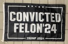 I’m Voting For The Felon Donald Trump Flag Free Ship Usa 3x5' Sign Banner Poster