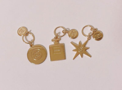 CHANEL Holiday Charm Set of 3 Novelty Rare CHARM MOON / STAR