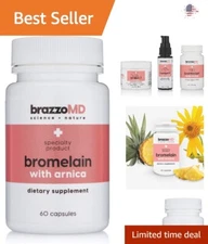 Clean Healing Bromelain with Arnica Tablets - Post-Surgery Aid - 60 Tablets