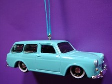 1967 67 Volkswagen VW 1600 Squareback Baby Blue CHRISTMAS TREE ORNAMENT