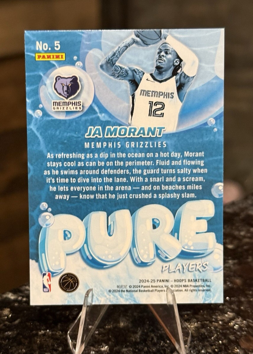 2024-25 Panini NBA Hoops - Pure Players Insert JA MORANT #5 | eBay