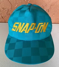 Vintage 1990s SNAP ON TOOLS CHECKERBOARD SNAPBACK HAT CAP K-Products MADE IN USA