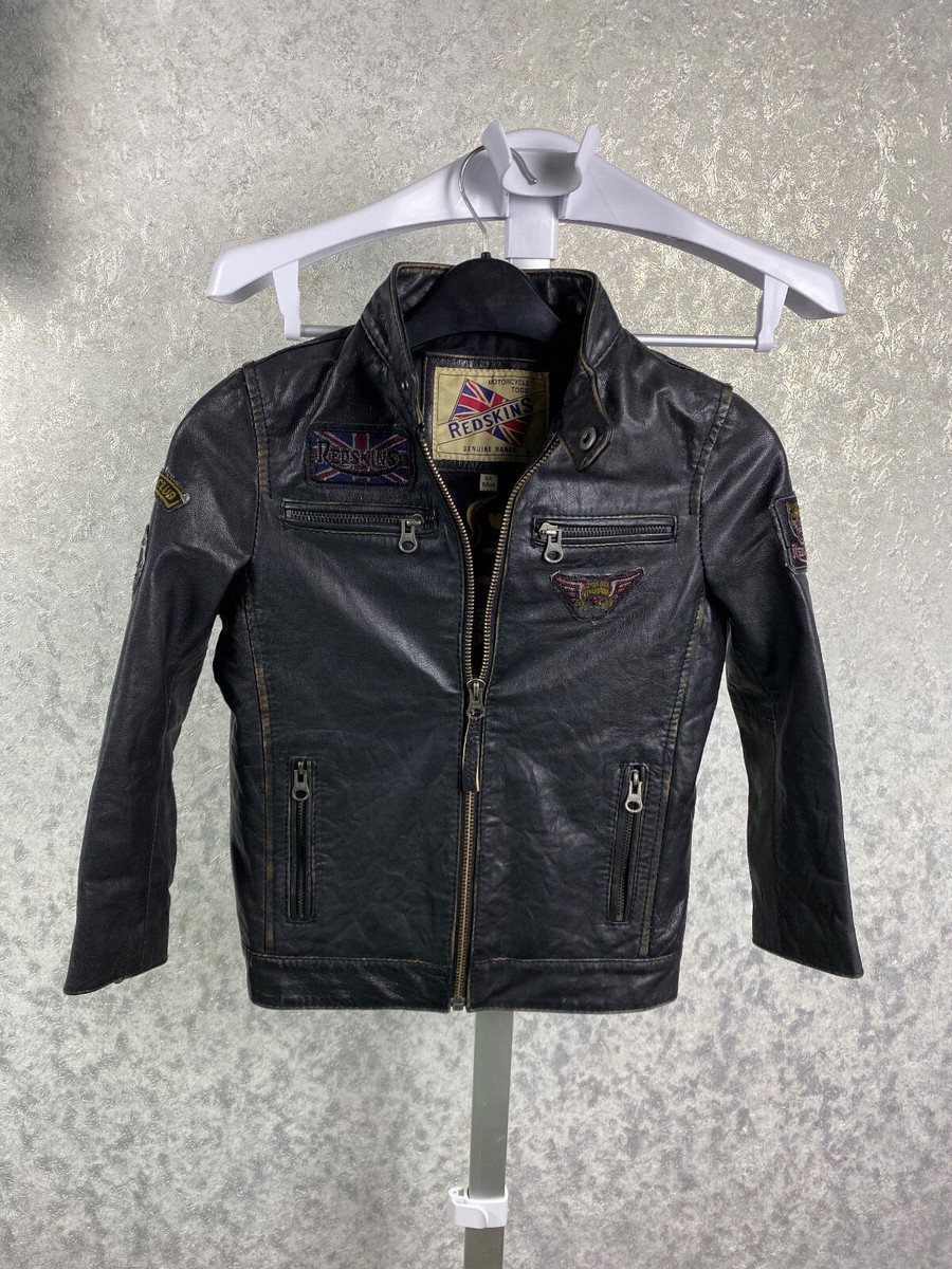Redskins Motorcycle Togs Vintage Club Kid's Leather Jacket Redskins Motorcycle Togs Vintage Club Kid's Leather Jacket