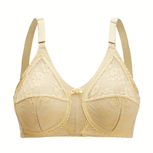 Ladies Plus Size Bra Lace Full Coverage Firm Hold Non Padded Non Wired Minimiser - Picture 9 of 39