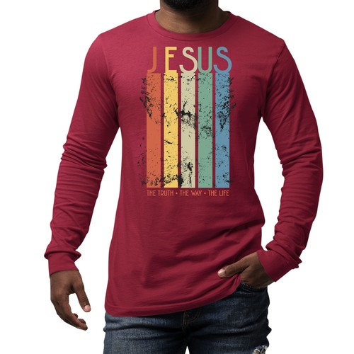 Herren Langarm Grafik T-Shirt The Truth the Way the Life - Bild 17 von 60