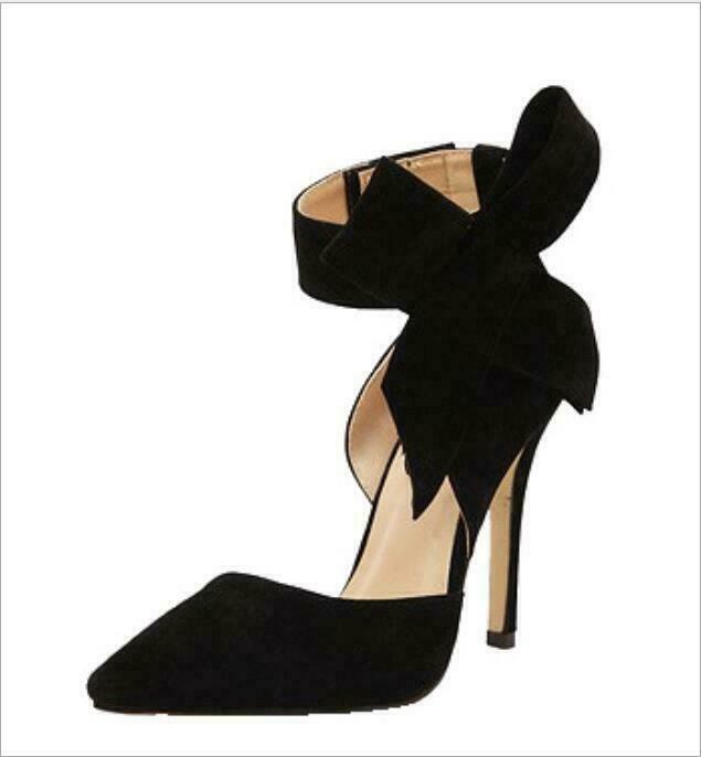 raissa bow ankle strap pump