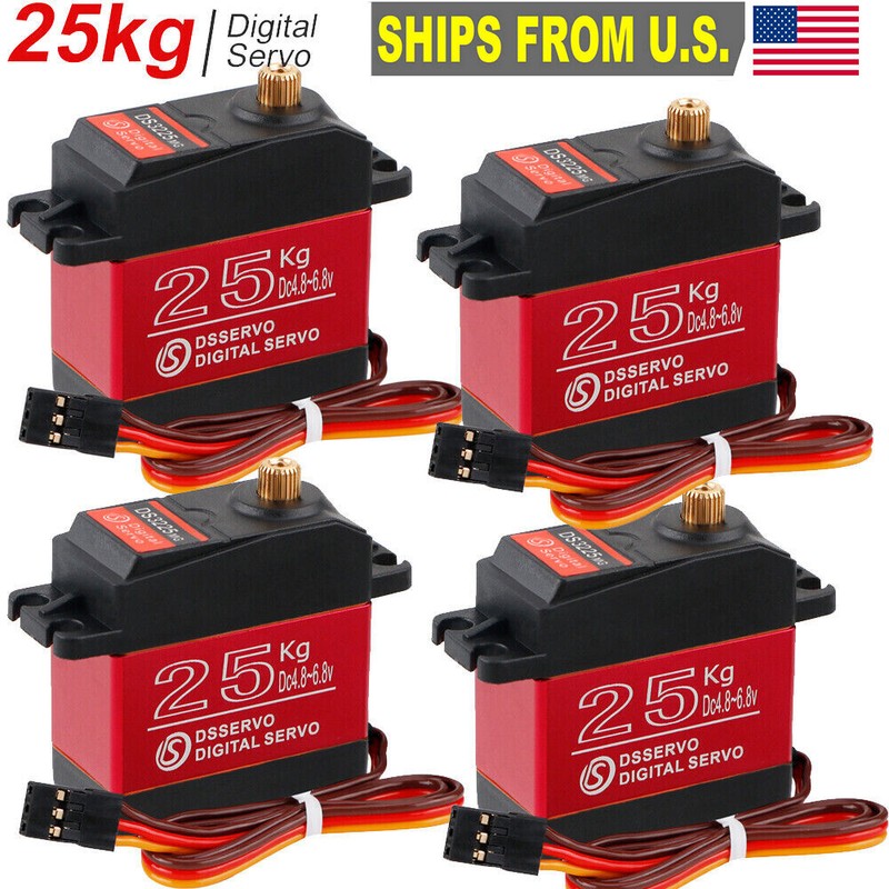 25KG Digital Servo High Torque DS3225 Metal Steering for RC Car Boat Waterproof
