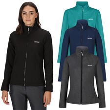 Regatta Womens Connie V Wind Resistant Softshell Ful Zip Jacket Coat